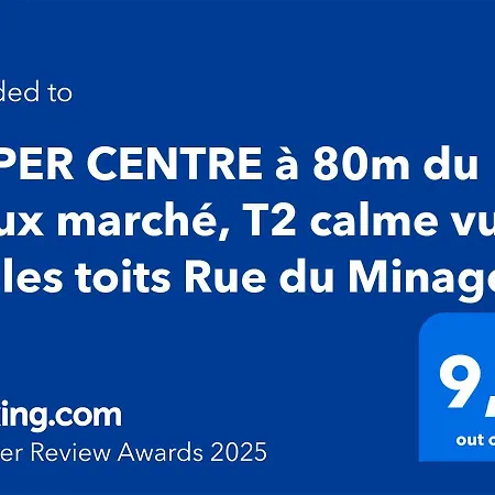 아파트 Hyper Centre A 80m Du Marche Central, T2 Tres Calme Rue Du Minage 라로셸